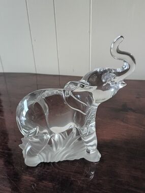 Lenox Clear Crystal Elephant Figurine - Transparent